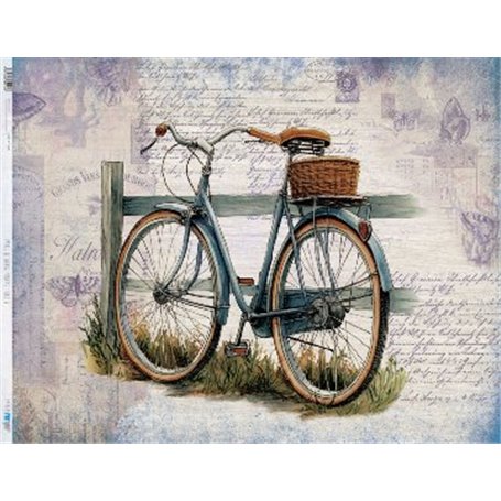 Papel De Arroz Vintage bike V 54x70cm