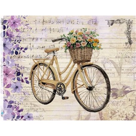 Papel De Arroz Vintage bike VI 54x70cm