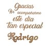 FRASE "Gracias por...."+ Nombre Personalizado