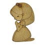 Niña Comunión Rezando. 4x8cm.