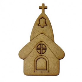 Silueta Iglesia Dm. 5x8cm.