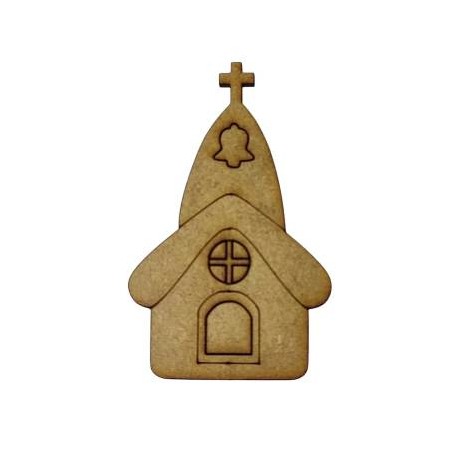 Silueta Iglesia Dm. 5x8cm.