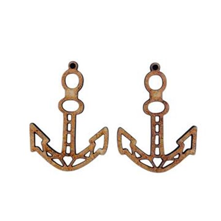 Pendientes Etnicos DM Ancla 3x2,5cm