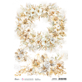Papel de Arroz A4 Enredo de Lirios