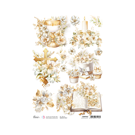 Papel de Arroz A4 Elementos Sagrados