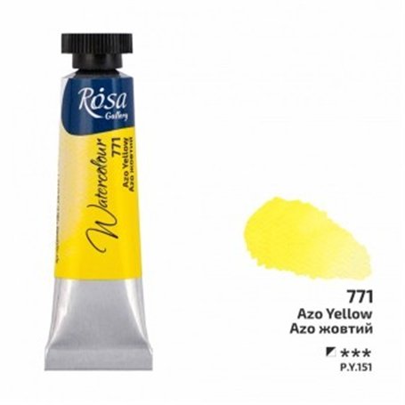 Acuarela ROSA GALLERY Azo Yellow 771 tubo 10ml