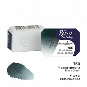 Acuarela ROSA GALLERY Black Green 760 2,5ml