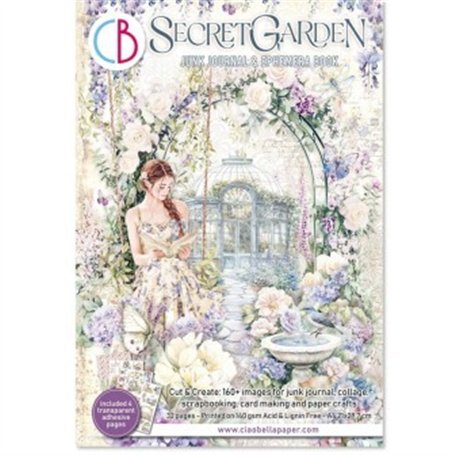 Efímeras Junk Journal Secret Garden A4 32/Pkg