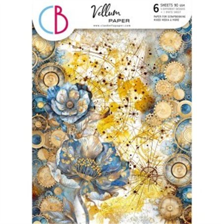 Papel Vellum Celestial A4 6 Hojas
