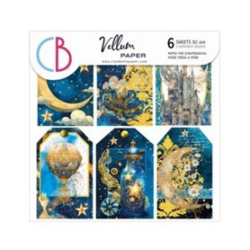 Papel Vellum Celestial Fussy Cut 6"X6