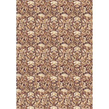 Papel de Arroz Arabesque of flowers A3