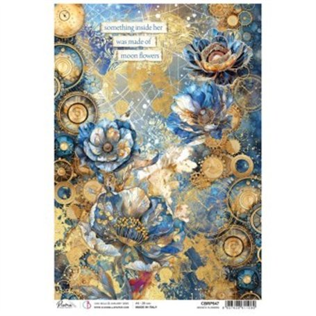 Papel de Arroz Moon's Flowers A4 