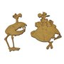 Conjunto Flamenco y Dodo Madera DM.
