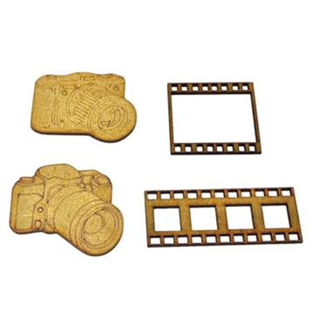 Silueta DM Camaras y Peliculas 8x3cm (más grande)