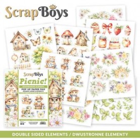 Colección Scrap Pop up "Picnic" 15X15. 24 pap.
