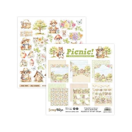 Colección Scrap "Picnic" 30x30 cm. 12 pap.