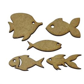 Conjunto Siluetas Peces DM.