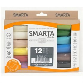  SET BASIC Smarta 12 colores de 25gr.