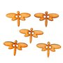 Conjunto 5 Botones Libelula 3x2,2cm.