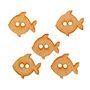 Conjunto 5 Botones Peces 3x3,3cm.