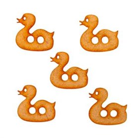 Conjunto 5 Botones Patos 2x2,5cm.
