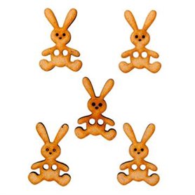 Conjunto 5 Botones Conejo Toy 3x2cm.