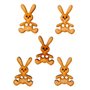 Conjunto 5 Botones Conejo Toy 3x2cm.