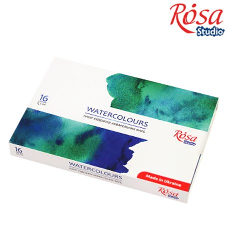 ROSA STUDIO Set 16 godets Acuarela10ml.