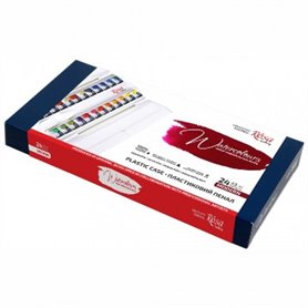 ROSA GALLERY Caja Plástico 24 Godets Acuarela "Modern"