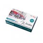 ROSA GALLERY Caja Metal 12 Godets Acuarela "Urban Sketching" 
