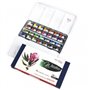 ROSA GALLERY Caja Metal 28 Godets Acuarela "Botanical"