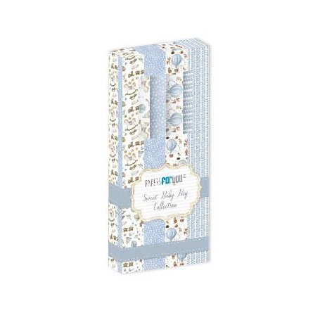 Kit Papel Cuero 4 pap. "Sweet Baby Boy".