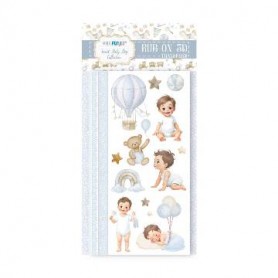 Rub On 3D Transfers "Sweet Baby Boy" 12x25cm.