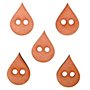 Conjunto 5 Botones Gotas. 2,9x2cm.