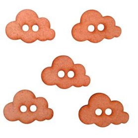 Conjunto 5 Botones Nubes. 3x2cm.