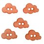 Conjunto 5 Botones Nubes. 3x2cm.