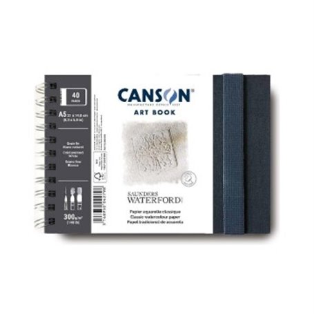 Bloc Acuarela CANSON A5 Apaisado 100% algodón 300gr.