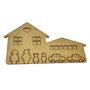 Cuelga llaves Familia-Coches DM. 30x18cm.