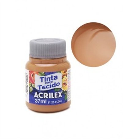 Pintura textil al agua Acrilex Marrón Café 37 ml Ref. 953