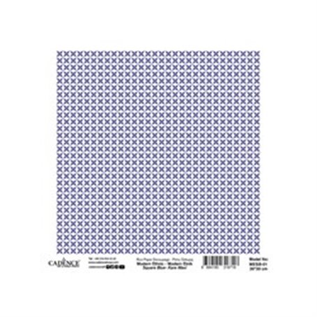 Papel Arroz CADENCE MODERN ETHNIC BLUE 30x30cm