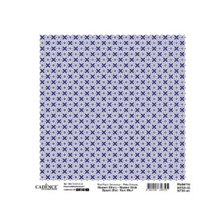 Papel Arroz CADENCE MODERN ETHNIC BLUE 02 30x30cm