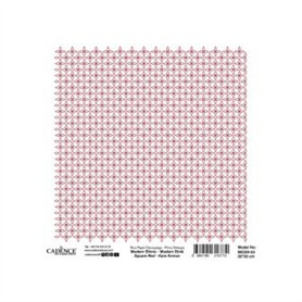 Papel Arroz CADENCE Modern Ethnic Red 30x30cm