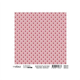 Papel Arroz CADENCE Modern Ethnic Red 02 30x30cm