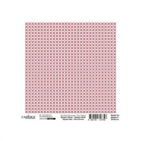 Papel Arroz CADENCE Modern Ethnic Red 01 30x30cm