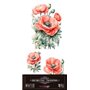Decorative Transfers Poppy 15x30cm. 4 Hojas.