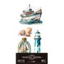 Decorative Transfers Maritim 15x30cm. 4 Hojas.
