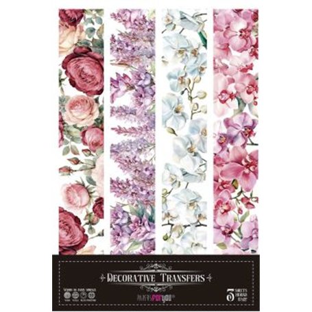 Decorative Transfers Borders 20x30cm. 3 Hojas.