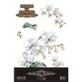 Decorative Transfers White Orchid 20x30cm. 3 Hojas.