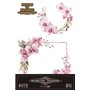 Decorative Transfers Pink Orchid 20x30cm. 3 Hojas.