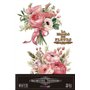 Decorative Transfers Pinky Roses 20x30cm. 3 Hojas.